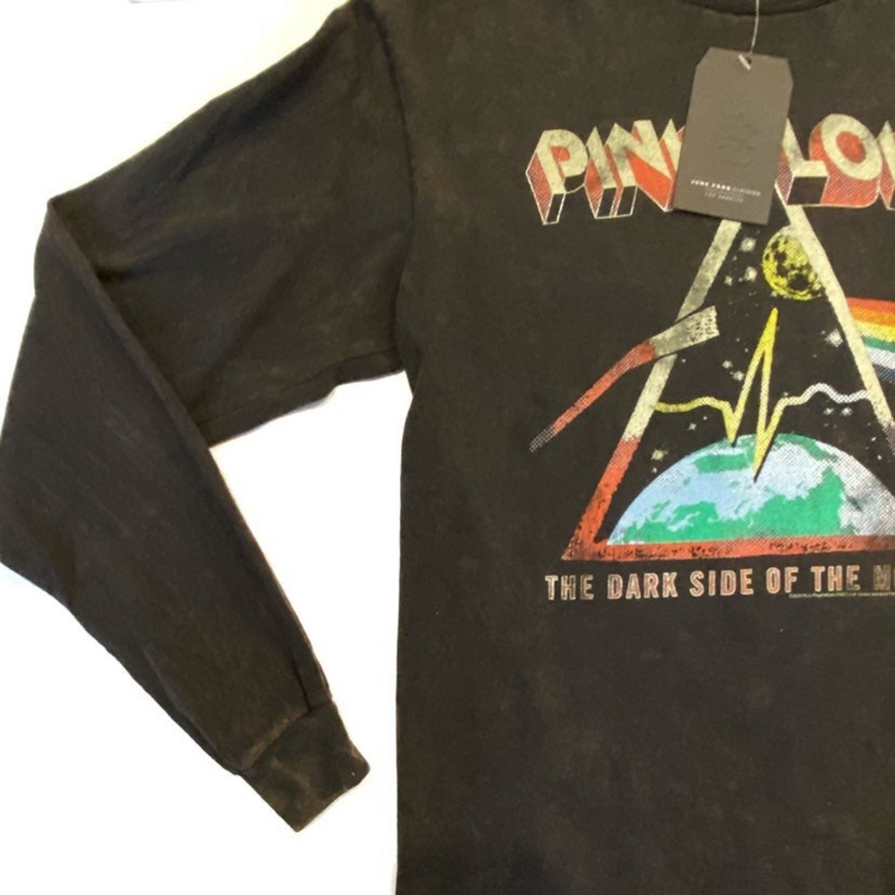 Junk Food Clothing Pink Floyd Long Sleeve Graphic Tee Vintage NWT - Picture 4 of 11